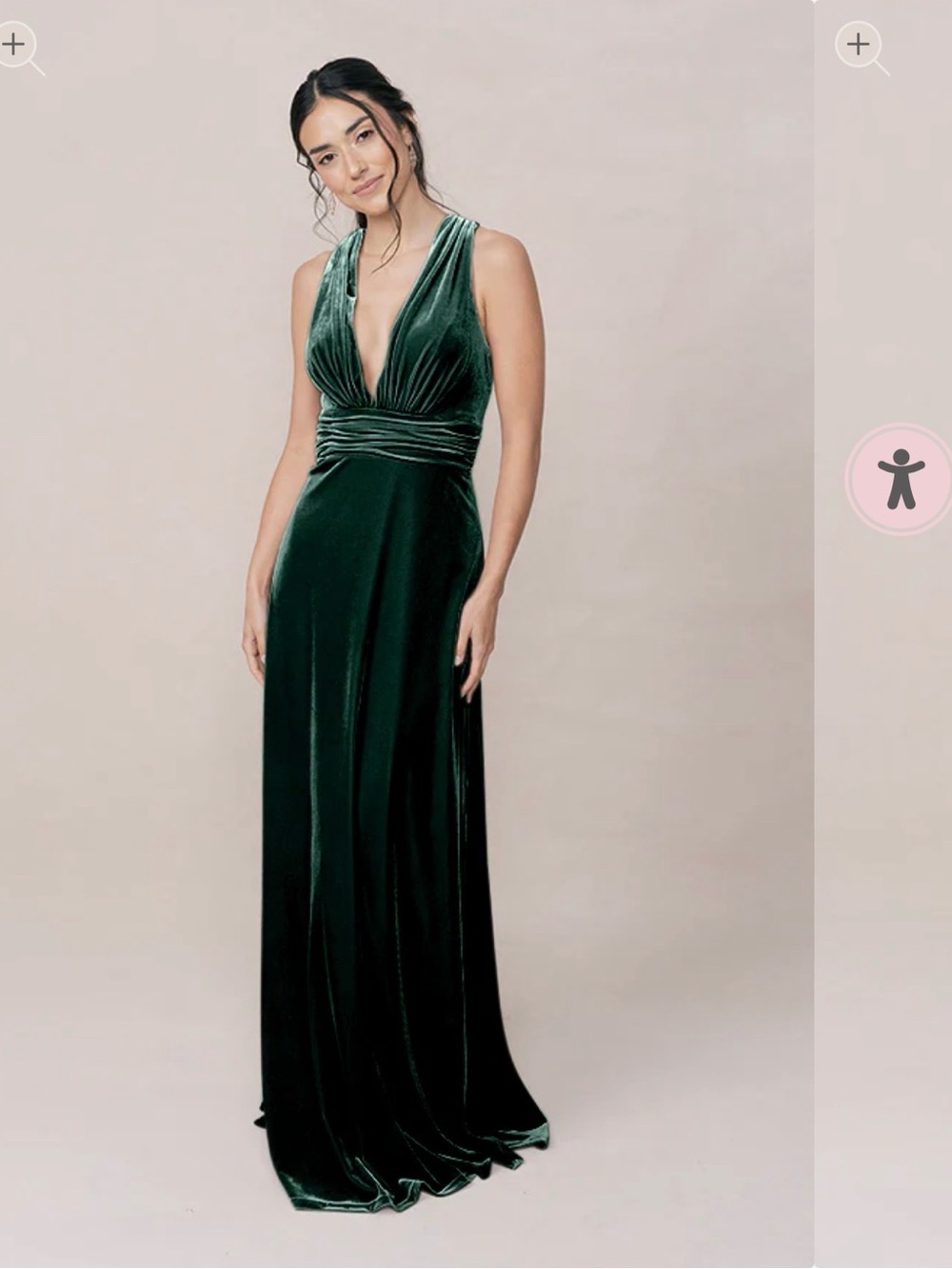 Revelry Dylan Dress Emerald Green